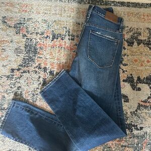 Madewell Dark Indigo Straight Leg Jeans